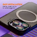 EFM Camera Lens Armour suits iPhone 15 Pro/15 Pro Max - Rainbow Nirvana