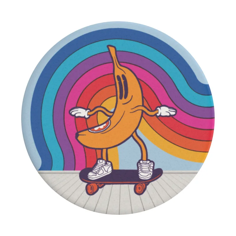 PopSockets PopGrip Universal Grip (Gen2) Holder - Retro Banana