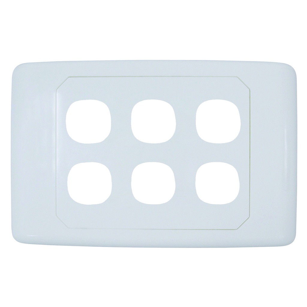 Matchmaster 6 Way Outlet Plate w/5 Blank Inserts