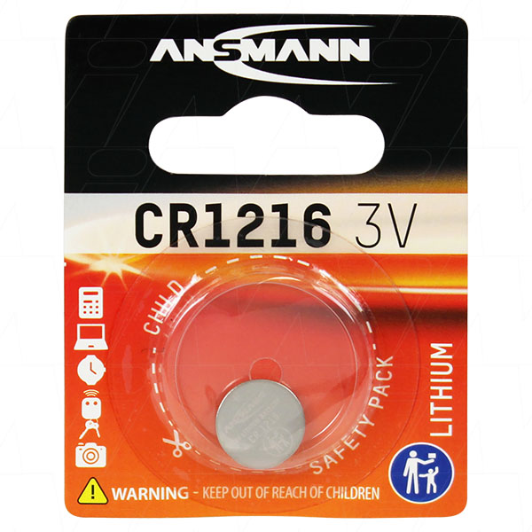 Ansmann CR1216 Lithium Battery Coin Cell