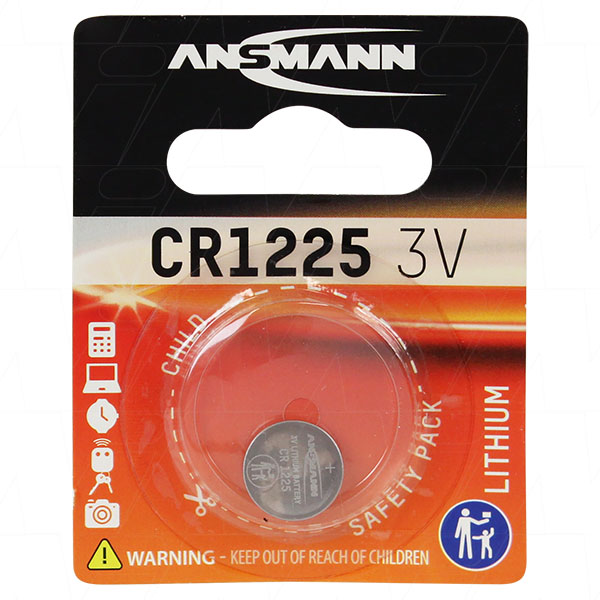 Ansmann CR1225 Lithium Battery Coin Cell