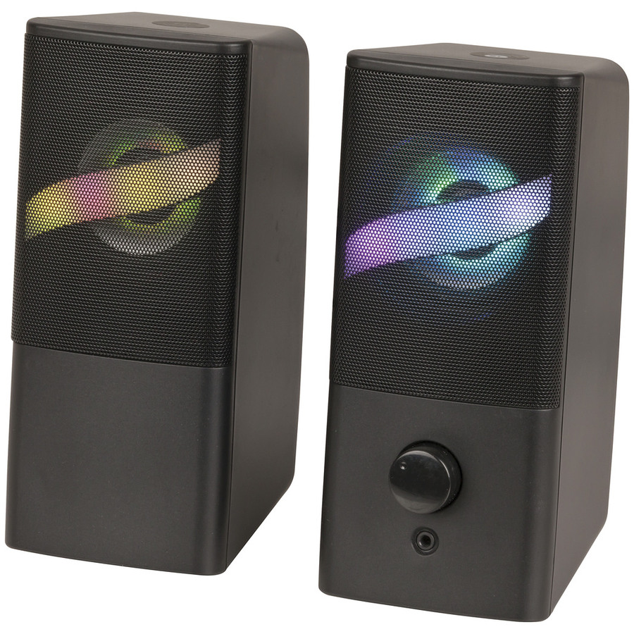 2CH USB Powered PC Stereo Speakers w/RGB Lights