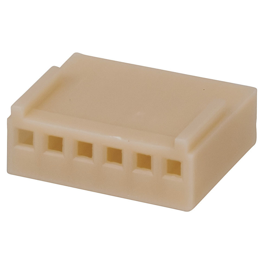 6 Pin 0.1 Header w/Crimp Pins - 2.54 pitch