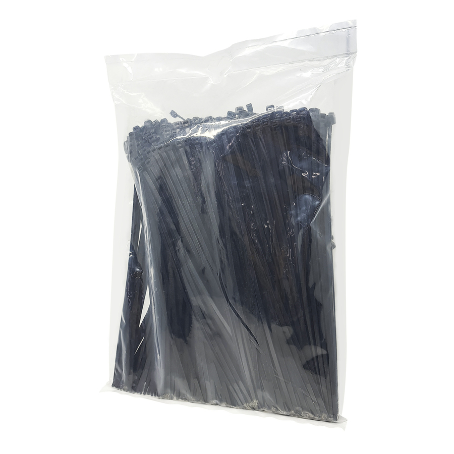 Cable Ties - 300mm x 4.8mm Black - 500 Pack