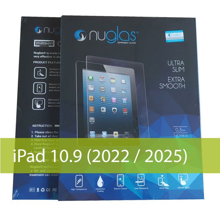 Nuglas Tempered Glass Screen Protector suits iPad 10.9" (10th Gen)2022/2025 A16