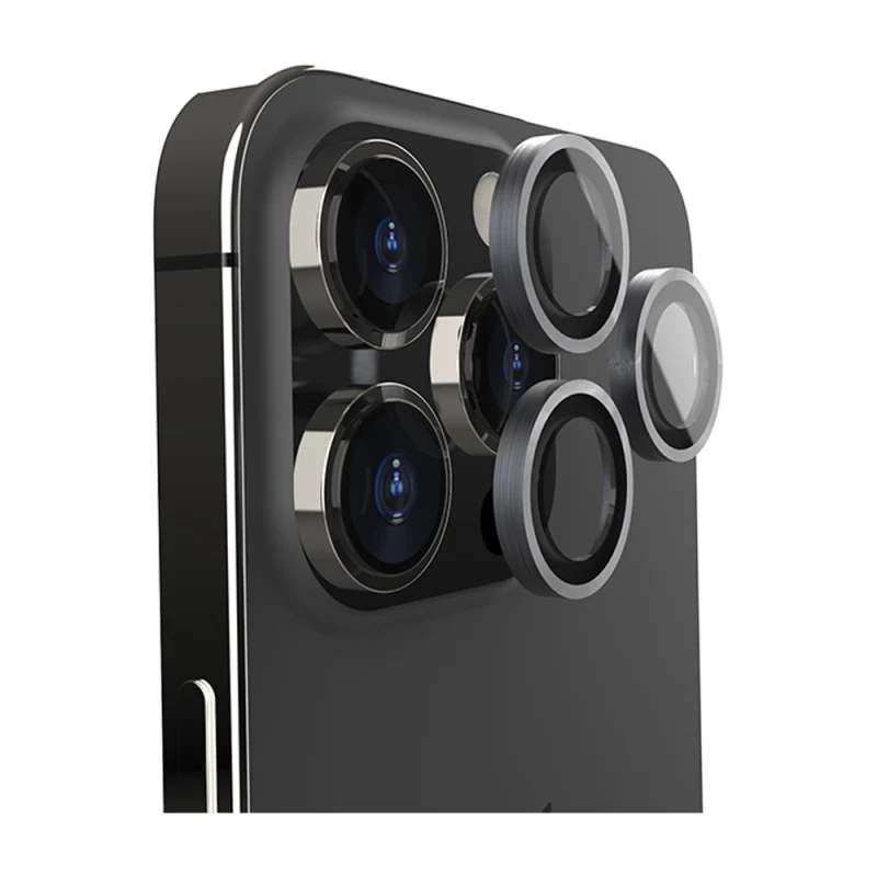 EFM Camera Lens Armour for iPhone 14 Pro/iPhone 14 Pro Max - Carbon