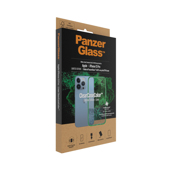 PanzerGlass™ ClearCaseColor™ suits iPhone 13 Pro - Lime
