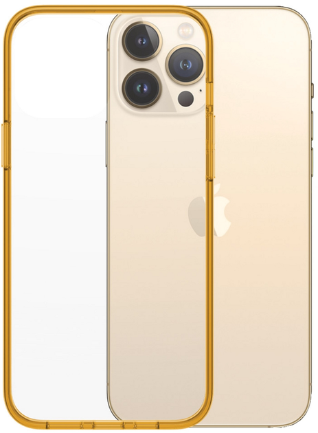 PanzerGlass™ ClearCaseColor™ suits iPhone 13 Pro Max - Tangerine
