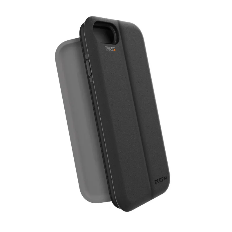 EFM Miami Wallet Case suits iPhone SE (Gen 2/3), 8, 7, 6S & 6 - Black