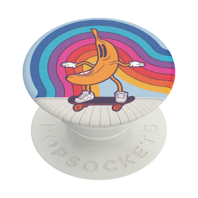 PopSockets PopGrip Universal Grip (Gen2) Holder - Retro Banana