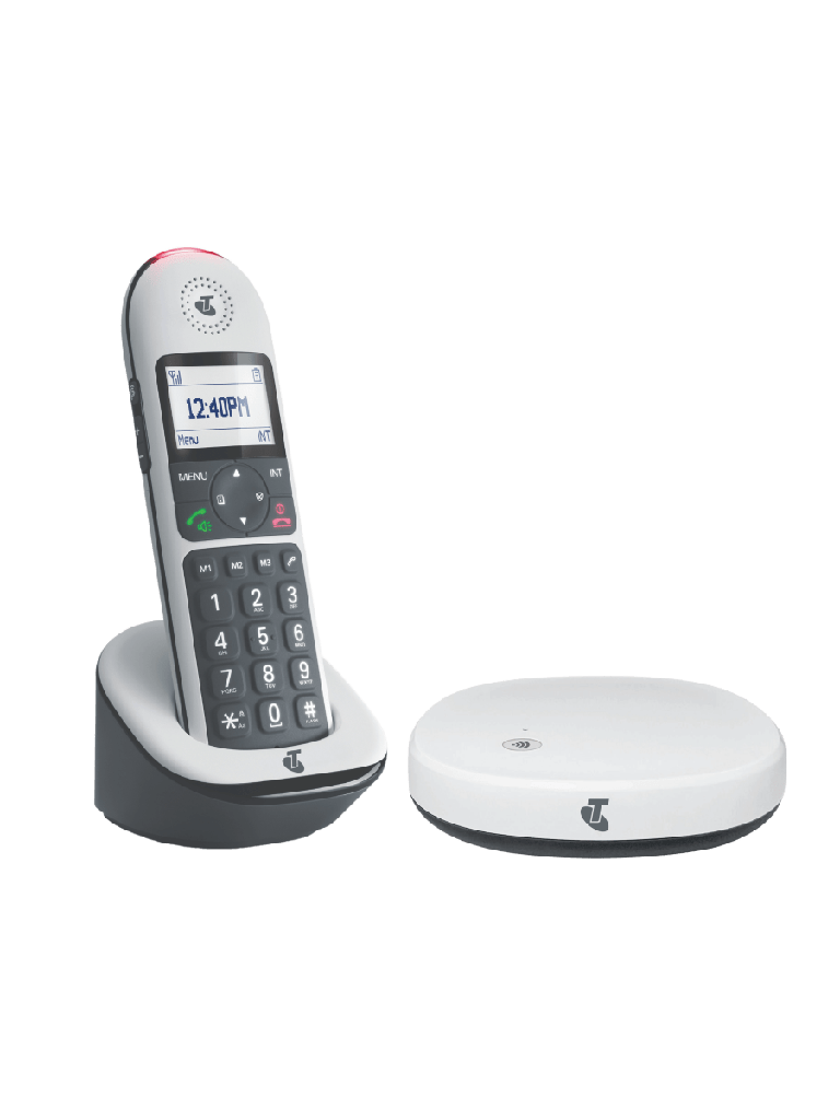 Telstra Easy Dial Cordless Phone - Grey