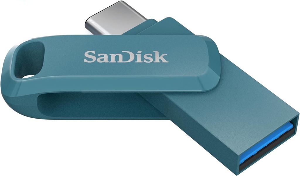 SanDisk Ultra Dual Drive Go USB Type-C Flash Drive 64GB - Blue Green