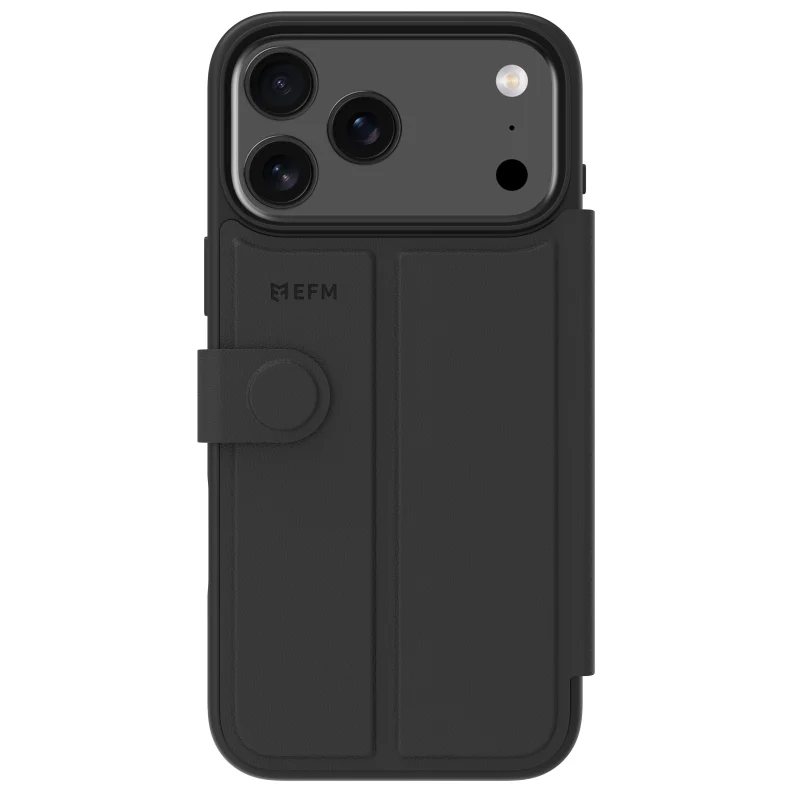 EFM Venice Wallet Case suits iPhone 17 Pro Max - Black