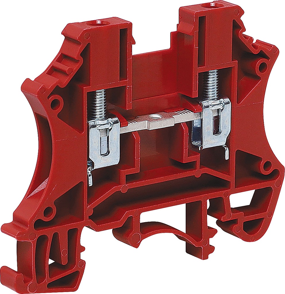 Dinkle 25A 2.5mm Red DIN Rail Terminal