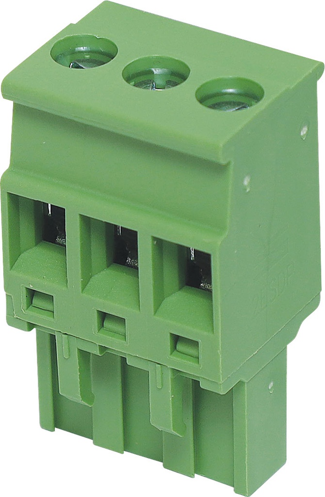 Dinkle 3 Way 5.08mm Vert. Top Entry Pluggable Terminal Plug