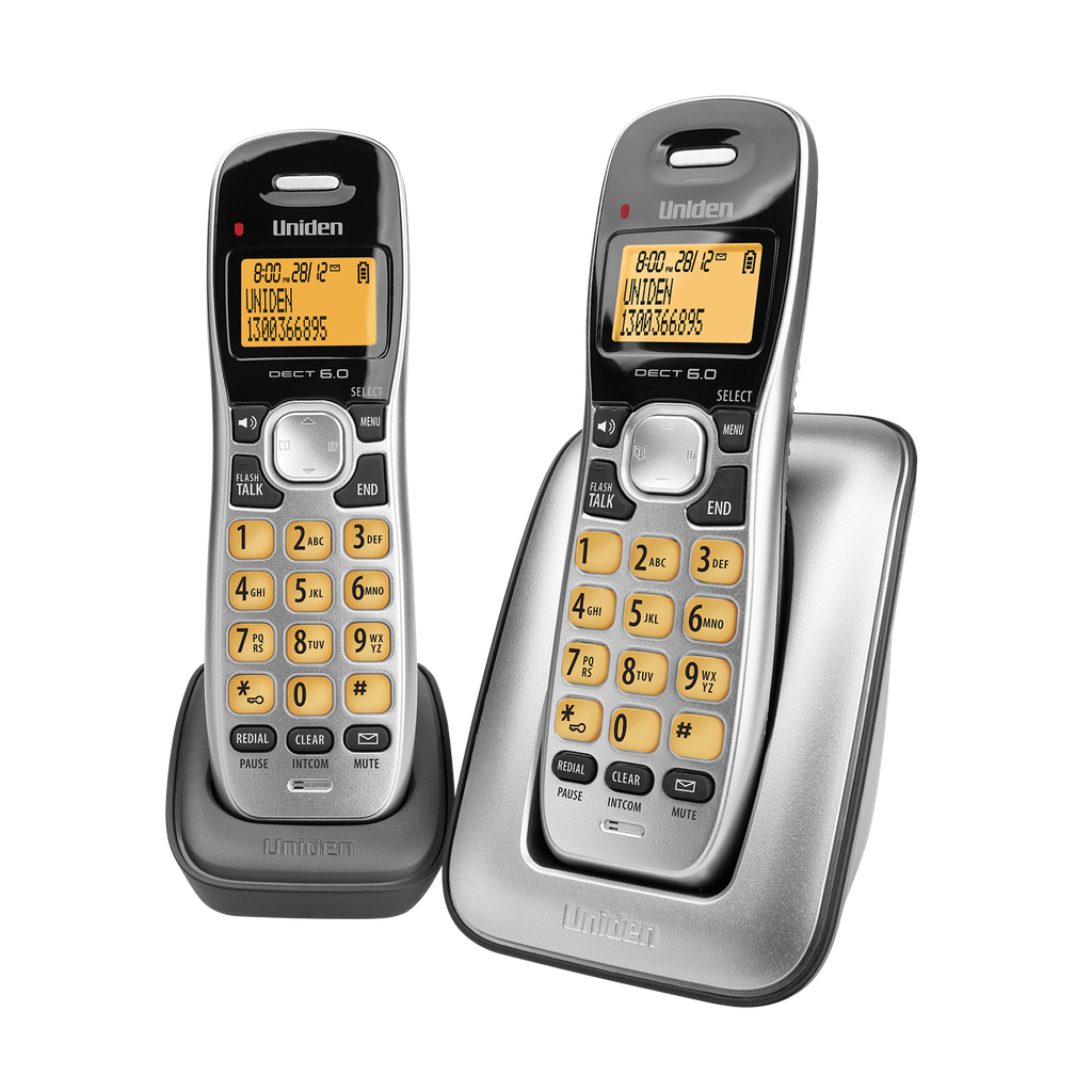 Uniden DECT1715 Cordless Phone System 2x Handsets