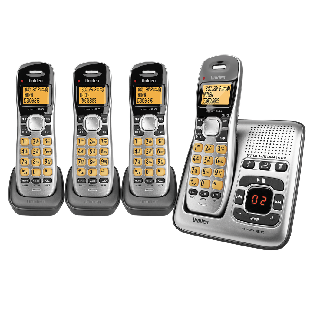 Uniden DECT1735 Cordless Phone 4 Pack