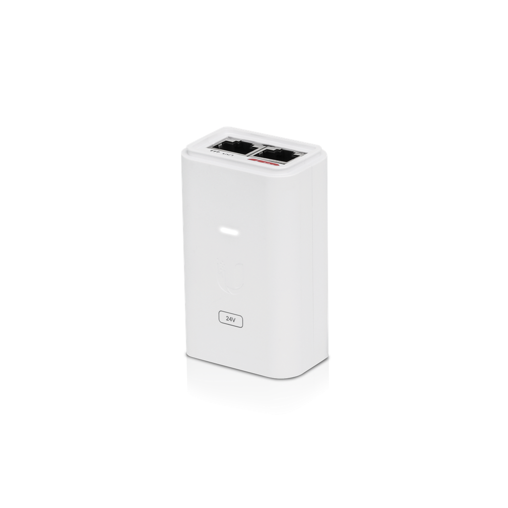 Ubiquiti POE Injector 24VDC/24W/Gigabit - White