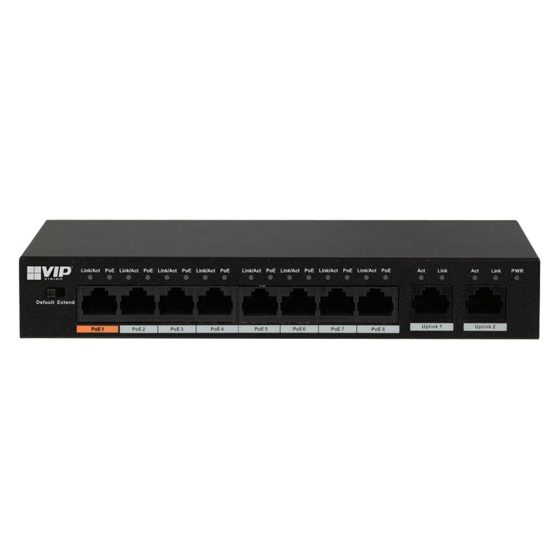 VIP 8 Port Unmanaged Fast Hi-PoE Ethernet Switch