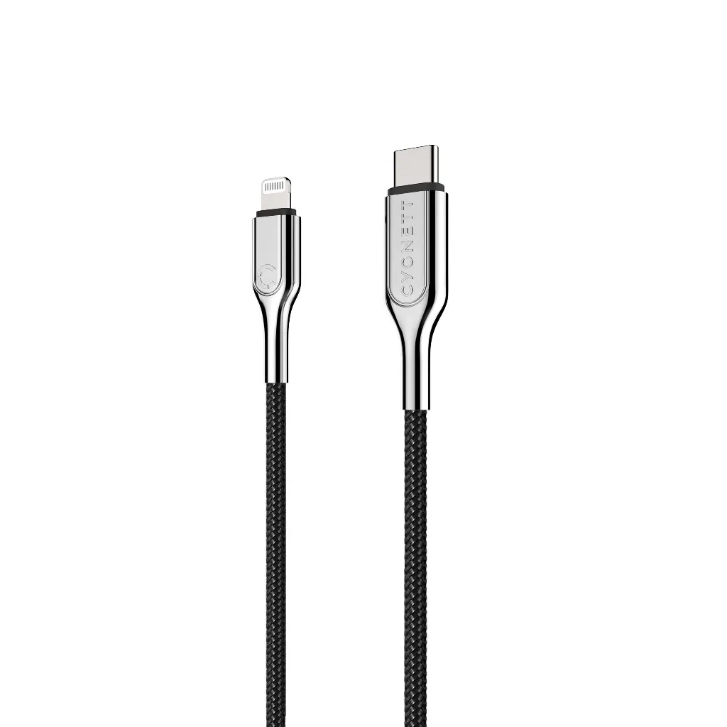 Cygnett Armoured Lightning to USB-C Cable 1m - Black