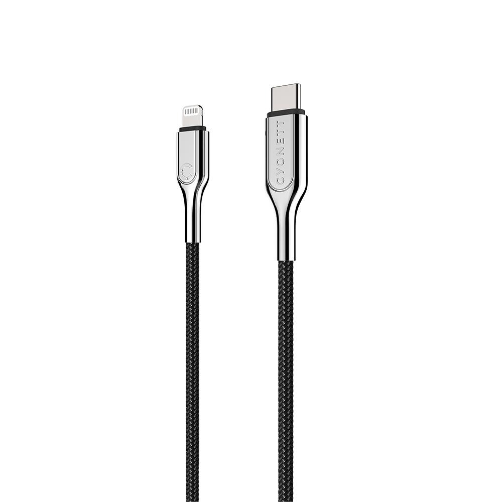 Cygnett Armoured Lightning to USB-C Cable 2m - Black