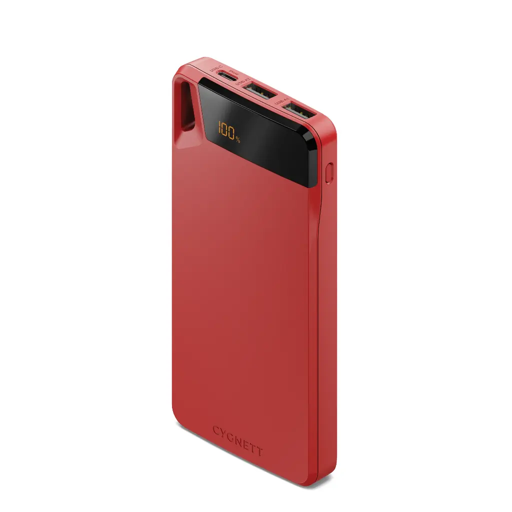 Cygnett ChargeUp Boost 10,000 mAh Power Bank - Red