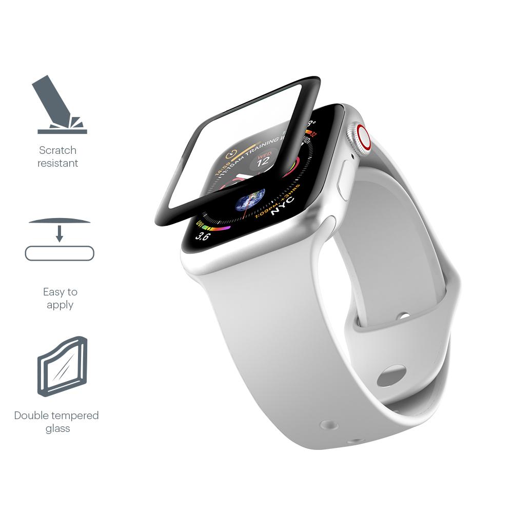 Cygnett RealCurve 3D Double Tempered Side Glue Glass for Apple Watch 5 & 4 44mm