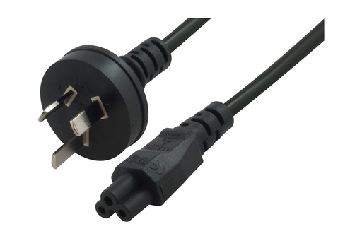 [IEC-C5-02] Comsol 3 Pin Power Cable AUS (M) - C5 (F) (Clover Leaf) 2m