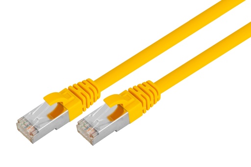 [SSTP-.5-C8-YEL] Comsol Cat 8 S/FTP Shielded Patch Cable 50cm - Yellow