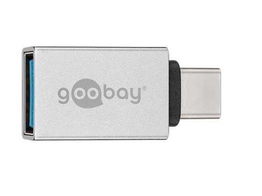 [51596] Goobay USB-C Male to USB 3.0 Female (Type A) - Silver
