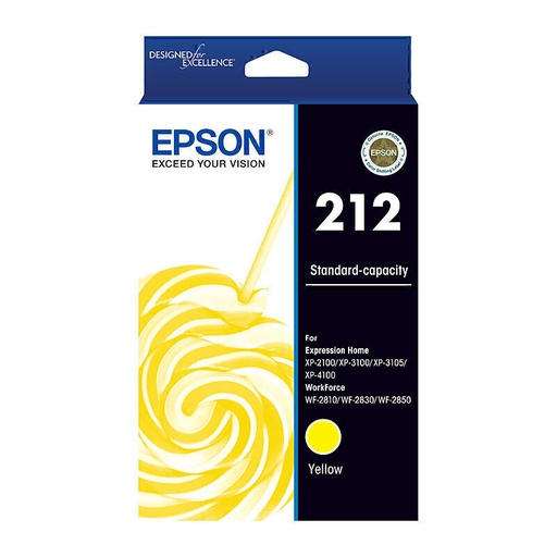 [C13T02R492] Epson 212 Ink Cartridge - Yellow