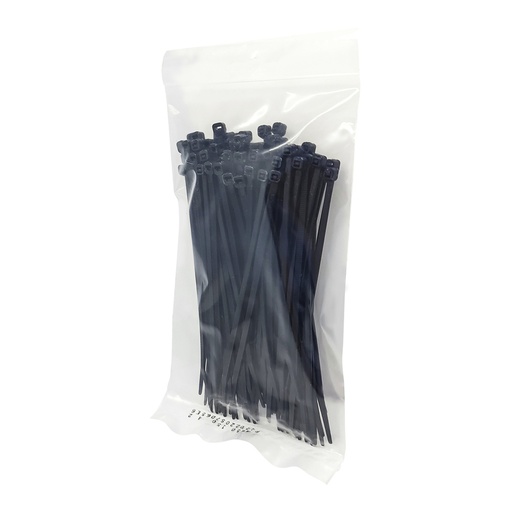 [HP1203] 100mm Black Cable Ties - Pk.100