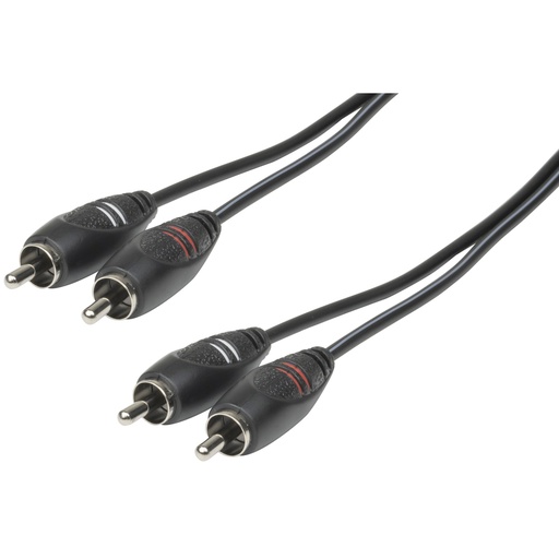[WA7062] 2x RCA Plugs to 2x RCA Plugs Audio Cable - 1.5m