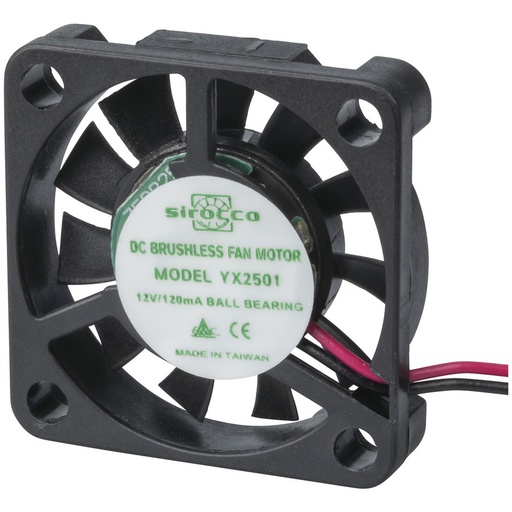 [YX2501] 30mm Thin 12VDC 2 Wire Fan