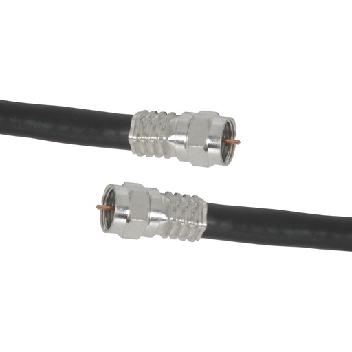 [WV7392] 3m RG6 Quad Shield Cable w/Crimped Connectors