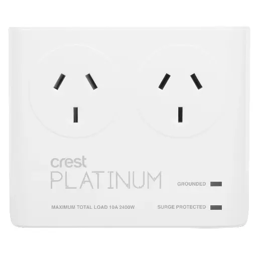[PWU02905] Crest Platinum Surge Protector - 2 Socket