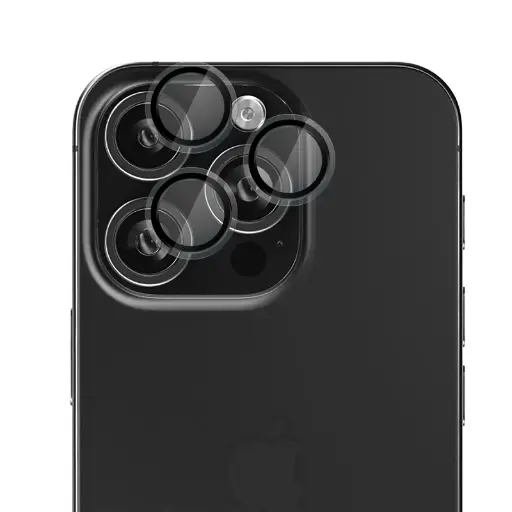 [EFSGCLAE611CLE] EFM Camera Lens Armour suits iPhone 16 Pro/16 Pro Max - Clear