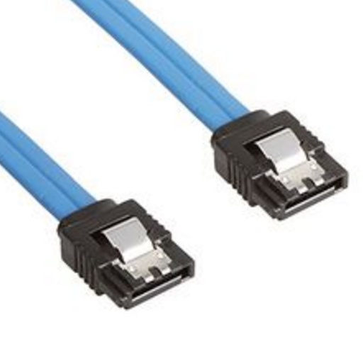 [AT-SATA3-180D] Astrotek SATA 3.0 Data Cable Male to Male Straight 180 to 180 Degree w/Metal Lock - Blue