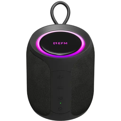 [EFBSAMUL909PBL] EFM Austin Mini Bluetooth Speaker w/LED Colour Glow
