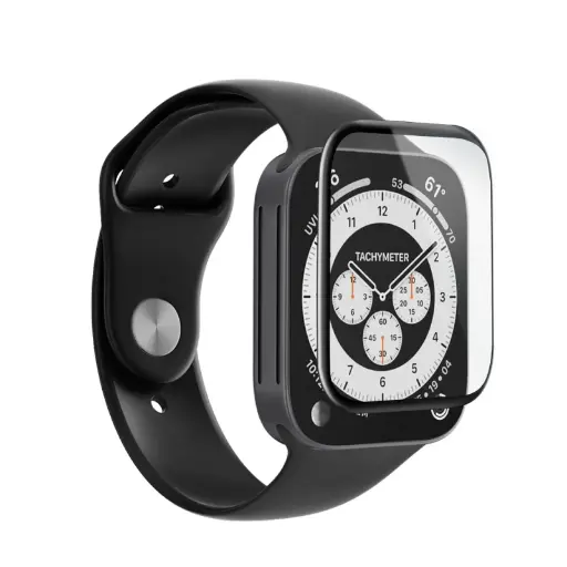 [EFSGBAE602FLXG] EFM FlexiGlass Screen Armour Twin Pack suits Apple Watch Series 7/8/9 45mm