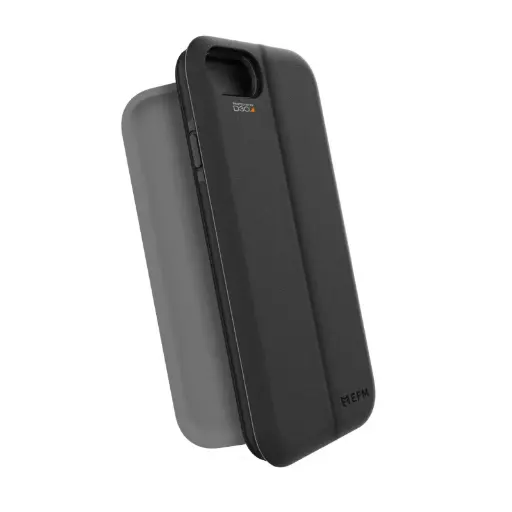[EFCTFAE149JET] EFM Miami Wallet Case suits iPhone SE (Gen 2/3), 8, 7, 6S & 6 - Black