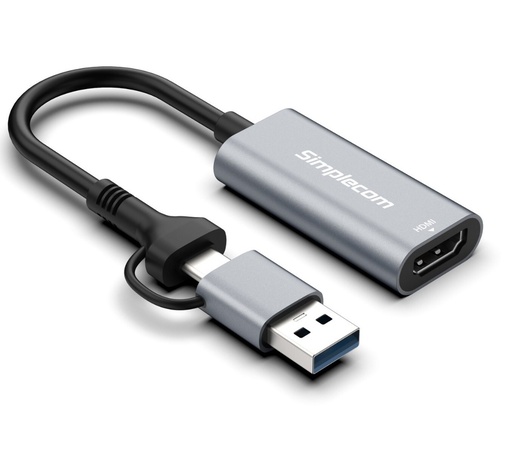 [DA306C] Simplecom USB-C/USB to HDMI Adapter Full HD (1080p)