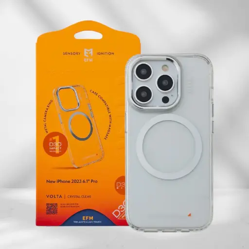 [EFCVTAE606CLE] EFM Volta Case Armour with D3O BIO suits iPhone 15 Pro - Clear