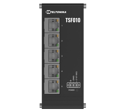 [TSF010000000] Teltonika Flat Ethernet Switch, 7-57 VDC (no PSU inc.) (Unmanaged)