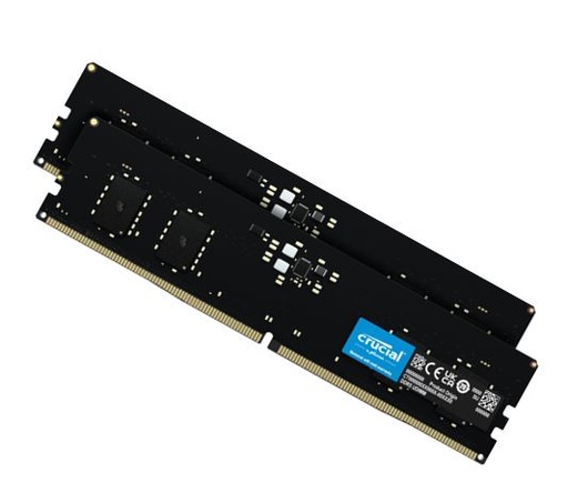 [CT2K16G48C40U5] Crucial 32GB (2x16GB) DDR5 UDIMM 4800MHz CL40 Desktop PC Memory