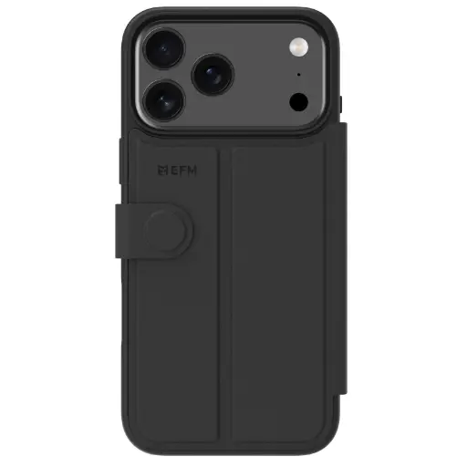 [EFCVEAE618BLA] EFM Venice Wallet Case suits iPhone 17 Pro Max - Black