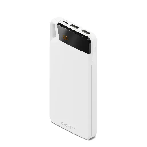 [CY4748PBCHE] Cygnett ChargeUp Boost 10,000 mAh Power Bank - White
