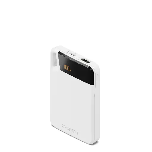 [CY4744PBCHE] Cygnett ChargeUp Boost 5,000 mAh Power Bank - White